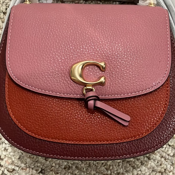 Coach Remi Saddle Bag In Colorblock 1330 - Picture 12 of 17